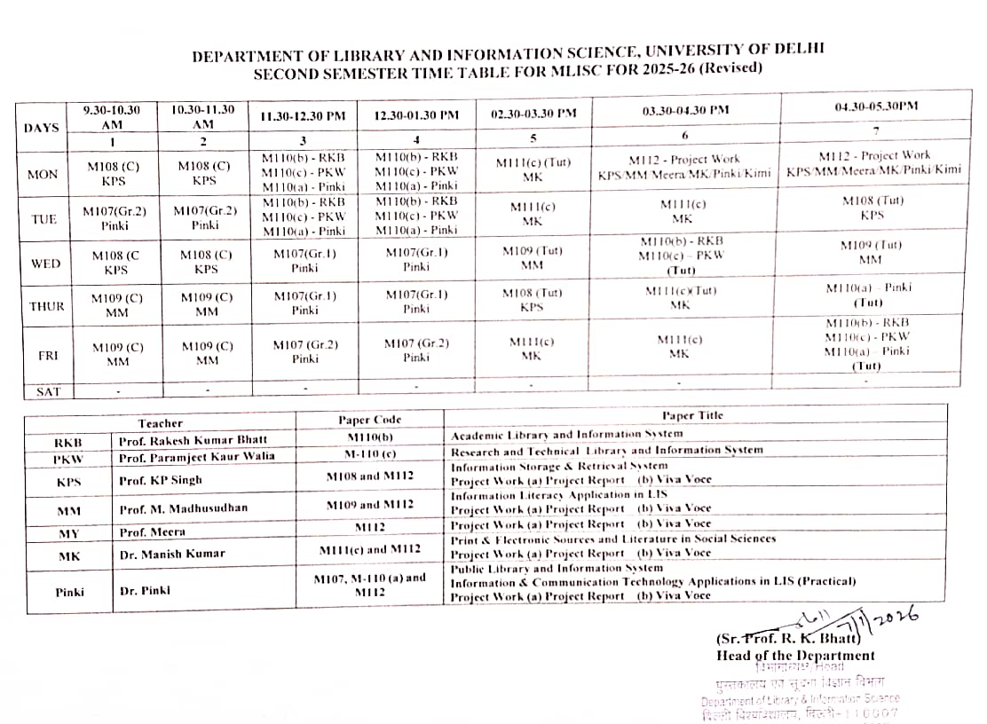 blis timetable