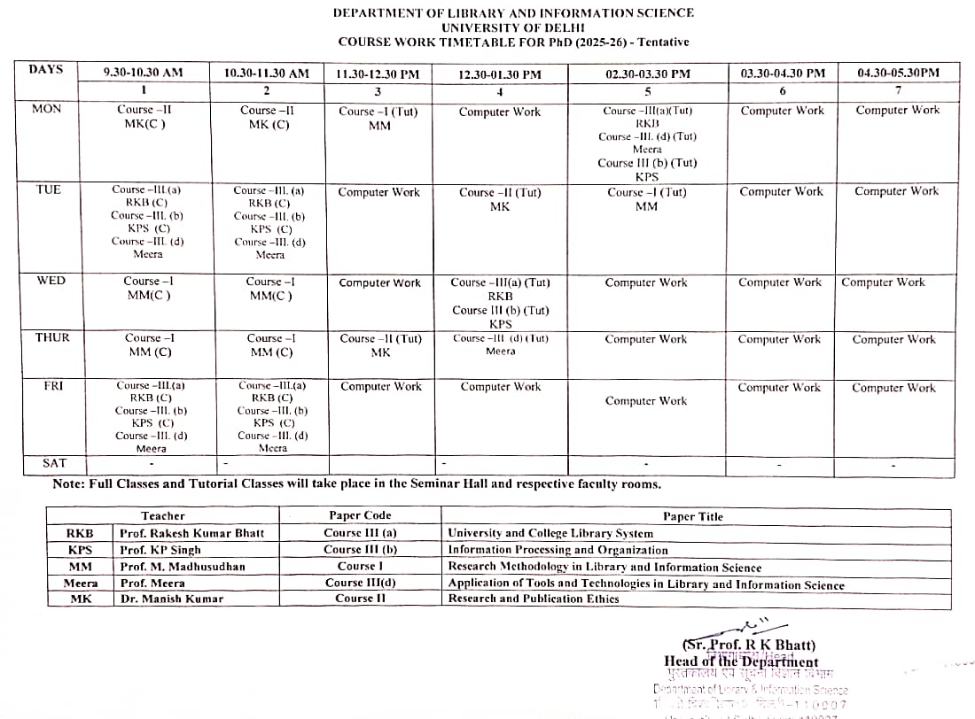 blis timetable